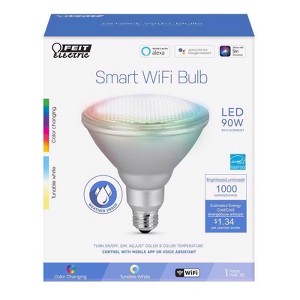 Feit Electric PAR38 E26 (Medium) LED Smart Bulb Color Changing 90 Watt Equivalence 1 pk - 1 of 1
