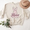 Simply Sage Market Women's Graphic Sweatshirt Checkered Bunny Mama - 3 of 3