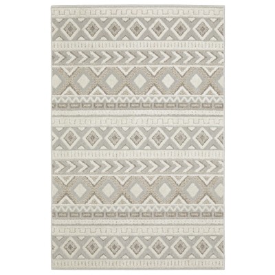 Oriental Weavers Tangier TAN06 Grey / Beige Indoor Area Rug - 3'3" x 5'