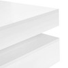 NicBex 31.5" Modern High-Gloss Coffee Table with 4 Drawers,Wooden Leg Center Table, Multifunctional Square Cocktail Tea Table for Living Room - 4 of 4