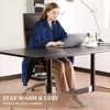 Heated Throw Blanket Electric - Soft Ribbed Flannel Heated Blanket with 6 Heating Levels & 8 Time Settings - 3 of 4