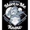 Men's Star Wars The Mandalorian Father's Day Grogu and Mando He Means More to Me T-Shirt - 2 of 4
