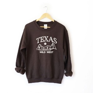 Simply Sage Market Women's Graphic Sweatshirt Embroidered Texas Wild West - 1 of 3