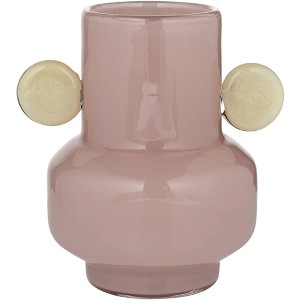 Studio 55D Delvin 8 1/2" High Pink and Yellow Glass Decorative Vase - 1 of 4