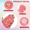 Unique Bargains Rhinestone Pearl Chiffon Flower for DIY Craft Wedding Party 15 Pcs - 3 of 4