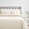 Cotton Medium Weight Geometric Matelasse Weave Bedspread Set by Blue Nile Mills - 2 of 4