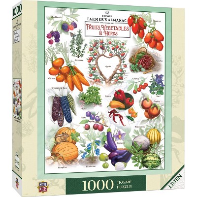 Farmers Almanac 1000 Piece Fruits and Vegetables Puzzle