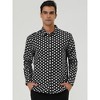 Lars Amadeus Men's Polka Dots Long Sleeves Dress Button Down Shirt - 2 of 4