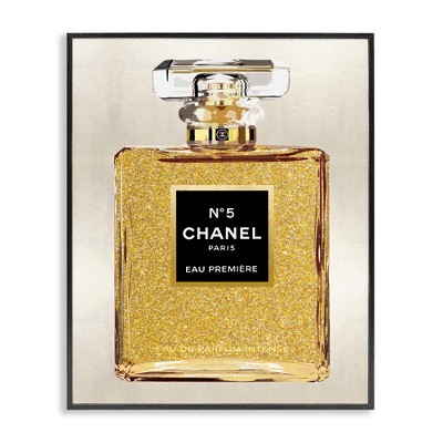 Stupell Industries Fashion Perfume Bottle Black Framed Giclee Art