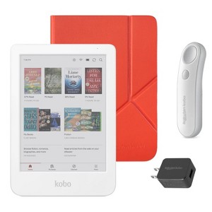 Kobo Clara Colour (White) eReader with SleepCover & White Remote Page Turner Bundle - 1 of 4