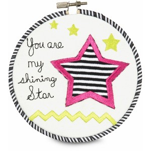 Pavilion Gift Company - Sassy Diva - You are my shining star 5.5" Wall Covering - Wall Sign Panels - 1 of 3