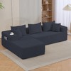 Bosmiller Modular Sectional Sofa with L-Shape Chaise, Corduroy Boneless Couches for Living Room, No Assembly - 2 of 4