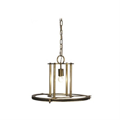 Yosemite Home Décor 1 Light Pendant in Antique Brass Finish