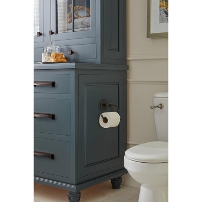 Oil-Rubbed Bronze Single Post Wall Mount Toilet Paper Holder