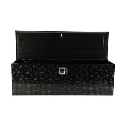 Heavy Duty Aluminum 5 Bar Tread Tool Box, Waterproof Truck Storage Organizer, Trailer Pickup Underbody Toolbox With Lock Keys
