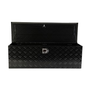 Heavy Duty Aluminum 5 Bar Tread Tool Box, Waterproof Truck Storage Organizer, Trailer Pickup Underbody Toolbox With Lock Keys - 1 of 4