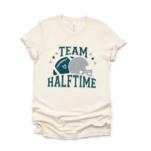 Simply Sage Market Women's Team Halftime Distressed - Green Short Sleeve Graphic Tee - 1 of 4