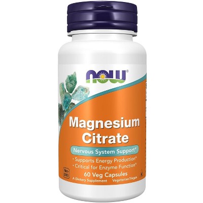 Magnesium Citrate by Now Foods  -  60 VegCap