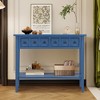 Bella Depot 38.2" Rustic Console Table with Open Shelf - 3 of 4