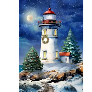 Briarwood Lane Winter House Flag 40x28 For Outdoor Wonderland Lighthouse House Flag Flag For Winter House Flag - 1 of 4