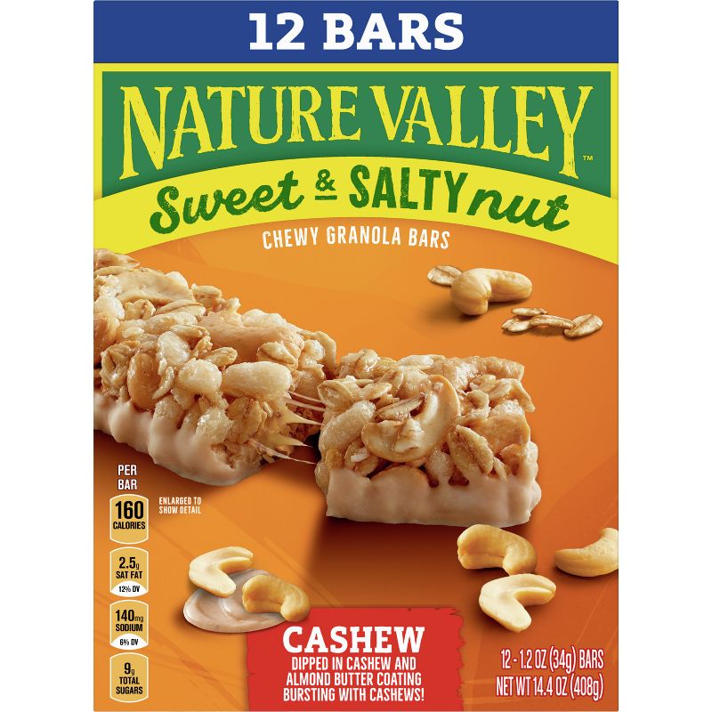 Nature Valley Sweet and Salty Cashew Value pack - 12ct, 5 of 12