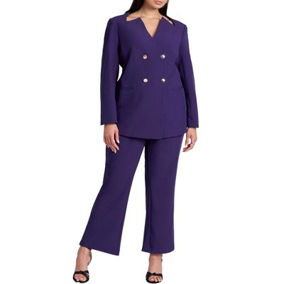 ELOQUII Women's Plus Size Bootcut Suiting Pant