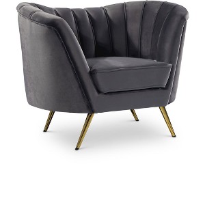 Meridian Furniture,Margo Velvet Chair - 1 of 4