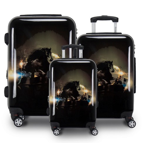 Miami Carryon Collins Expandable Hardside Checked 3pc Luggage Set : Target