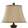 StyleCraft Majestic Gold Finish Table Lamp : Polyresin Body, Beige Shade, No Assembly Required - 3 of 4