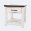 Jofran,Madison County Rustic Reclaimed Pine Farmhouse Harris End Table - 2 of 4