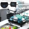 LunaLulinlk 2 Tier Dish Drying Racks for Kitchen Counter, Dish Drying Rack Drain Board Set with Utensil Holder and Cup Rack - 3 of 4