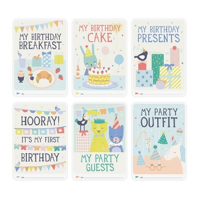 Milestone Baby's First Birthday Photo Cards - 6pc