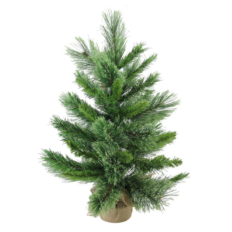 Northlight 2' Potted Mixed Cashmere Pine Medium Artificial Christmas Tree, Unlit, 1 of 9