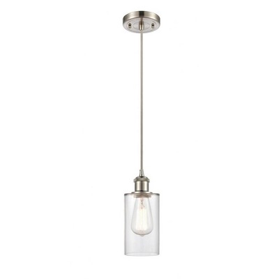 Clymer - 1 Light Cord Hung Mini Pendant In Art Deco Style-10 Inches Tall and 3.88 Inches Wide