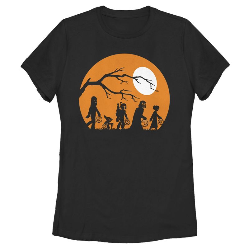 Women's Star Wars Characters Trick or Treat T-Shirt, 1 of 5