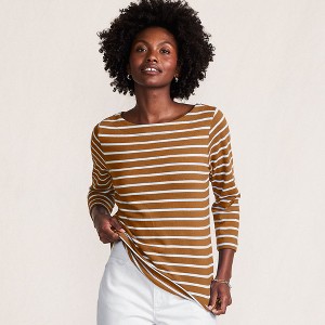 Lands' End Women's Mariner Jersey Boatneck Top - 1 of 4
