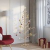 Wooden Christmas Tree with Stand Natural 70.9" Solid pine wood - 4 of 4