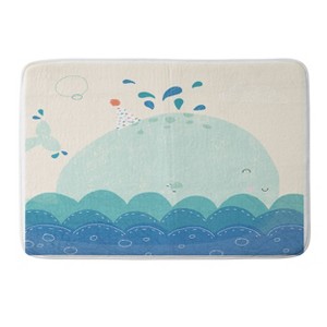 Deny Designs Cory Reid Whale Memory Foam Machine Washable Bath Mat - 1 of 4