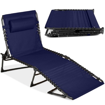 Best Choice Products Patio Chaise Lounge Chair, Outdoor Portable Adjustable Pool Recliner w/ Pillow
