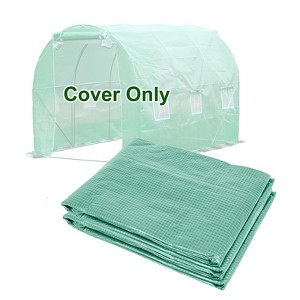 Aoodor Greenhouse Replacement Cover 10'X7'X7' Large Walk in Tunnel Outdoor Plant Gardening Greenhouse Spare Parts Cover (Only Cover) - 1 of 4