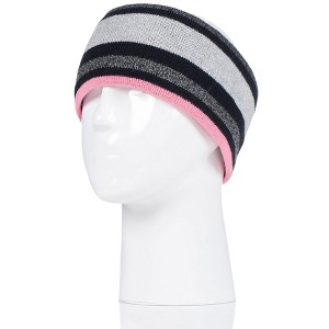 Women's Everest Snowsports Stripe Headband | Size One Size - Black/bright Pink - 1 of 2