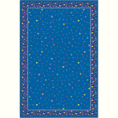 Crayola Confetti Blue Accent Area Rug By Well Woven
