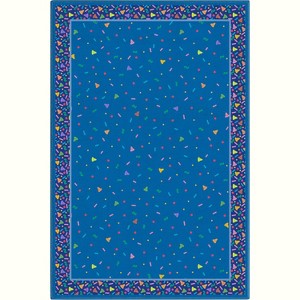 Crayola Confetti Blue Accent Area Rug By Well Woven - 1 of 4