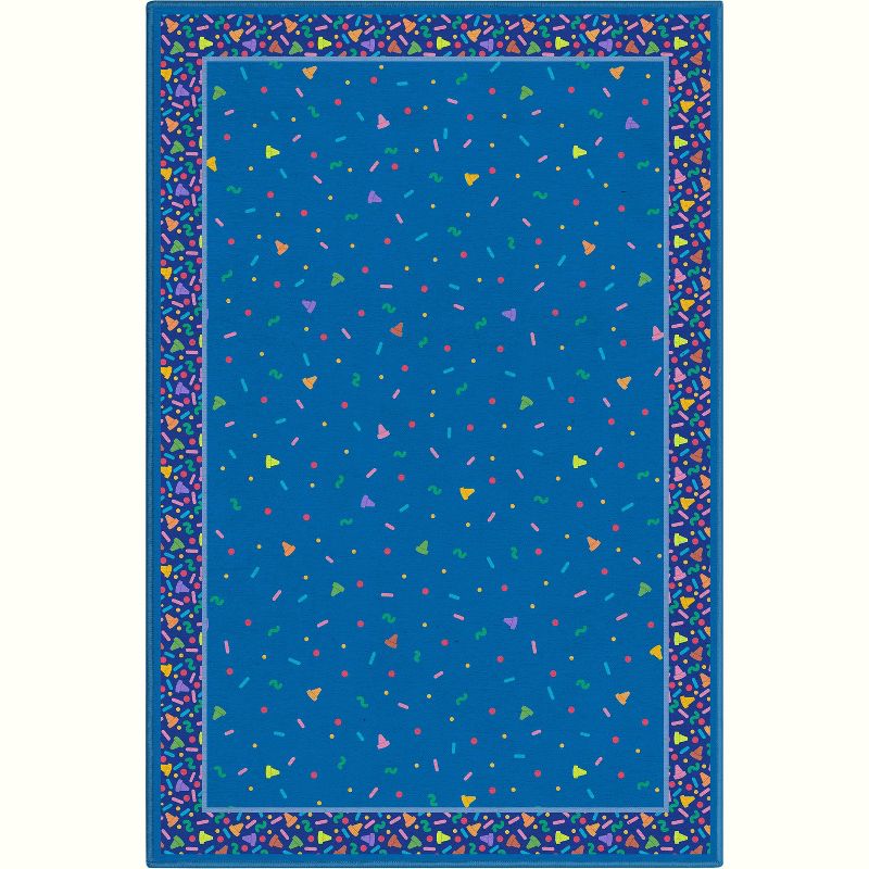 Crayola Confetti Blue Accent Area Rug By Well Woven, 1 of 8
