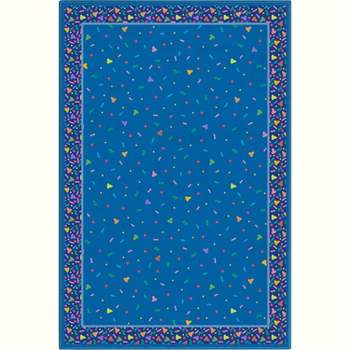 Crayola Confetti Blue Accent Area Rug By Well Woven