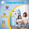 Vynxaria Multi-Purpose Kids Bookshelf - Toy Storage Organizer with Cabinet for Preschool & Early Reading, Ages 3-8 in Blue - 4 of 4