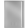 Outdoor Kitchen Doors , 304 Stainless Steel Single BBQ Access Door with Recessed Handle & Vents, for Outdoor Kitchen and BBQ Island, Silver - 3 of 4