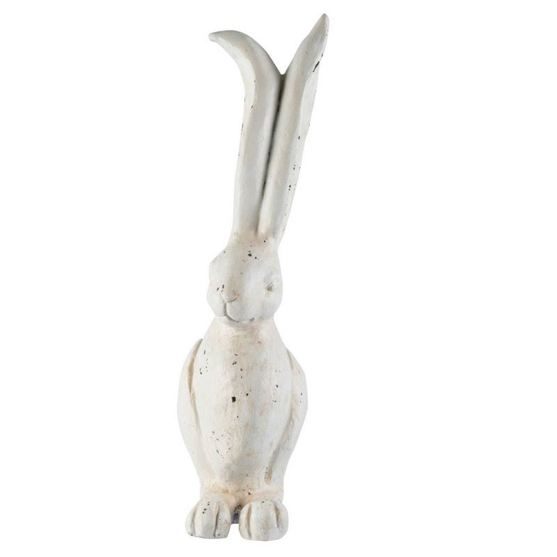 A&#38;B Home Outdoor Decor Small Sitting Rabbit Figurine - White, 6 of 7