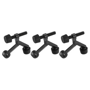 Unique Bargains Zinc Alloy Adjustable Rubber Bumper Tips Door Stopper - 1 of 4