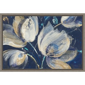 Amanti Art Midnight Garden by Albena Hristova Framed Canvas Wall Art - 1 of 4